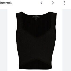 Intermix Knit Tank with Cut Outs